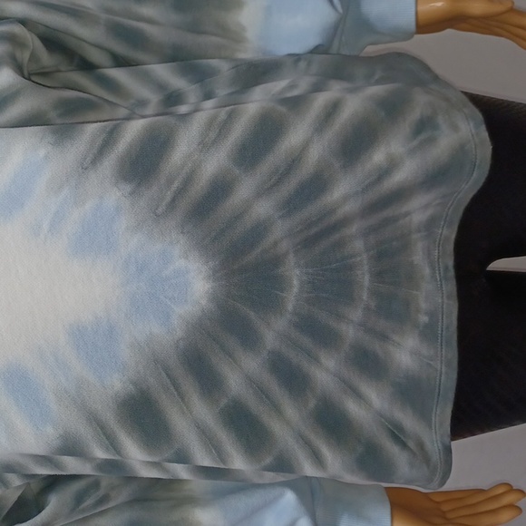 Style & Co Tie-Dye Mock-Neck Sweatshirt, Blue/Black Combo - Picture 4 of 11